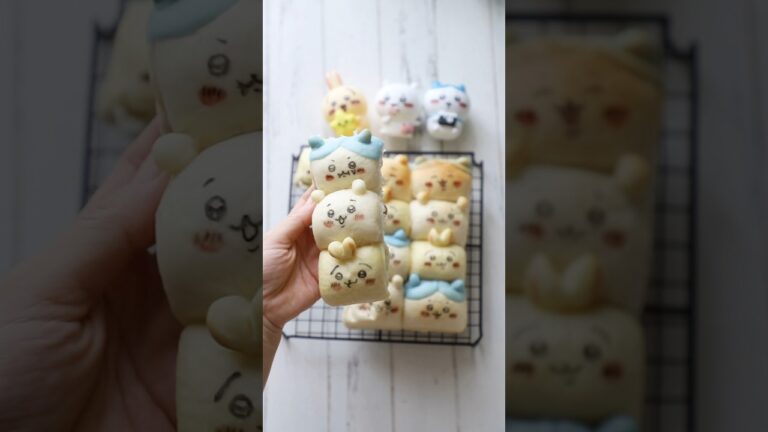 リベンジ！のはずがリベンジにならずショック😭なぐさめてください🥹#キャラフード #キャラパン #ちぎりパン #パン作り #ちいかわパン #ちいかわ #chiikawa #失敗作