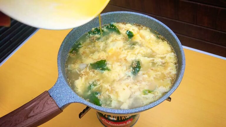 【青空めし.8】野外でダシダのたまごスープを作って楽しむ【キャンプ飯】【飯テロ】【ダシダ】