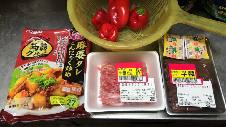 夕飯ライブ！麻婆こんにゃく炒めに豚ミンチ&ピーマンアレンジ！そしてレバーの生姜醤油ニンニク焼き！