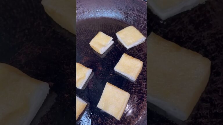 めんつゆだけ!!簡単で美味しい副菜・おつまみになる長ネギと油あげの炒め物　#おつまみ #手抜き #お弁当