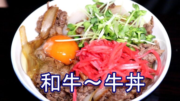 美味しい・簡単！ヤマコノ醬油調味の素で牛丼　格安和牛