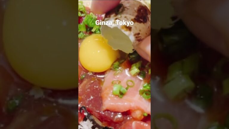 シャリの中から海鮮が溢れ出す銀座の海鮮丼🐟🍣Sushi Restaurant @ Ginza, Tokyo