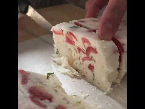お気楽【recipe】Semifreddo Caprese  カプレーゼ風 セミフレッド