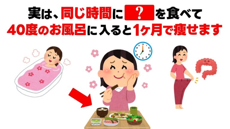 【雑学】誰かに話したくなる健康雑学→1ヶ月でダイエットを成功させる方法