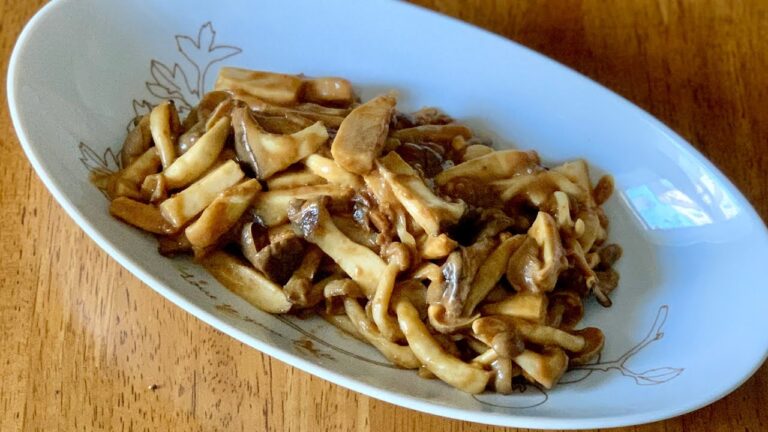 きのこのピーナッツバター炒め 作り方