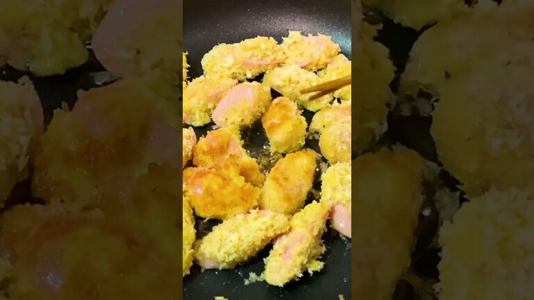 【アレンジ料理】サクサク簡単❗魚肉ソーセージパン粉揚げ焼き🍺1分クッキング #Shorts
