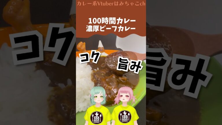 100時間カレーのビーフカレーとバターチキンカレー‼ #shorts #vtuber #レビュー #食レポ #カレー