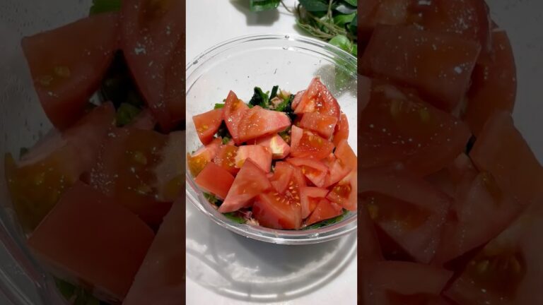 リピ確定😆！【ほうれん草とトマトとツナのサラダ】　#ズボラレシピ  #簡単レシピ  #ほうれん草