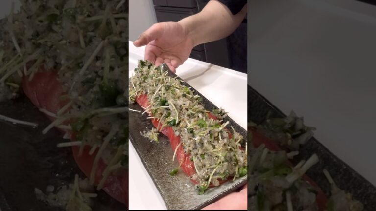 こだわり抜いた、この世で一番旨い究極のトマトサラダ紹介します！！玉ねぎの辛味抜き伝えます♪#サラダ　#トマト　#玉ねぎ