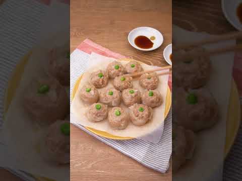 【ちゅるちゅる】ライスペーパーしゅうまいの作り方 #Shorts