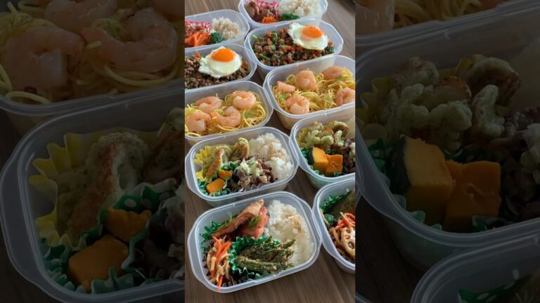 平日楽する冷凍作り置き弁当5日分作ります🍙#冷凍作り置き #冷凍弁当 #shots #毎日弁当 #お弁当 #lunchbox