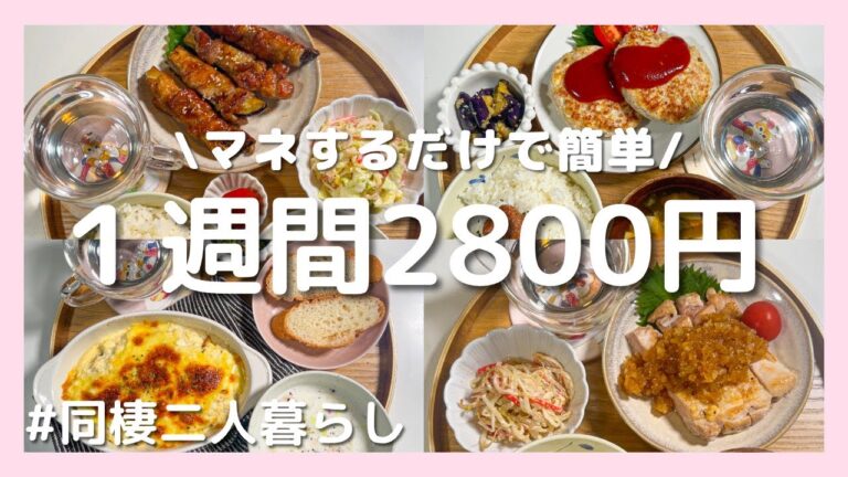 【1週間献立】2800円で作る豪華見え節約ごはん｜お買い物リスト