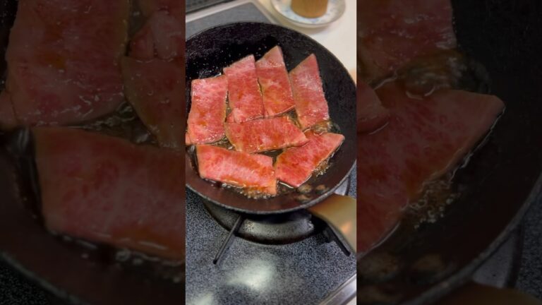 旦那の1番美味しいカルビ肉の焼き方🥩🍚 #旦那飯 #料理 #飯テロ #カルビ