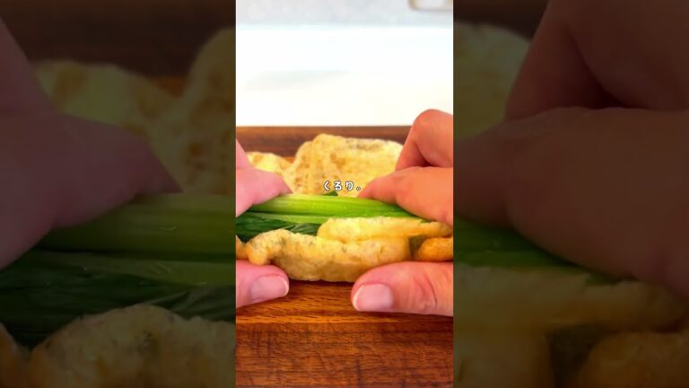 【染みジュワな、小松菜の油揚げ巻き煮】#簡単レシピ#油揚げ#小松菜＃染みジュワ#家庭の味