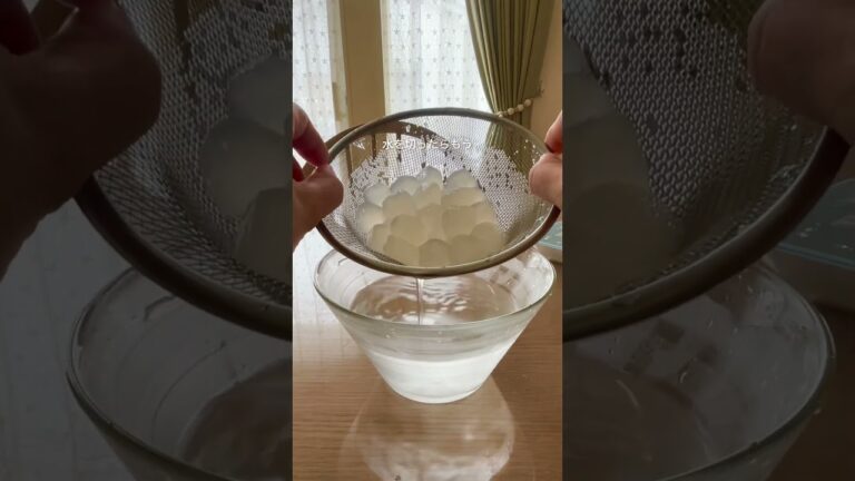 【コレすれば100倍うまい✨】市販のわらびもちをとっても美味しく、とっても楽しく食べる方法☺️💕 #暮らしのアイデア #暮らしチャンネル #暮らしを楽しむ #主婦の知恵 #わらびもち#わらび餅