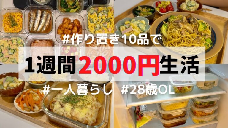 【もう毎日作らない】2000円で10品作り置き！これで毎日の自炊から解放されます☀️