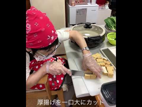 「豆腐と小松菜のみぞれ炒め」を作りました♬