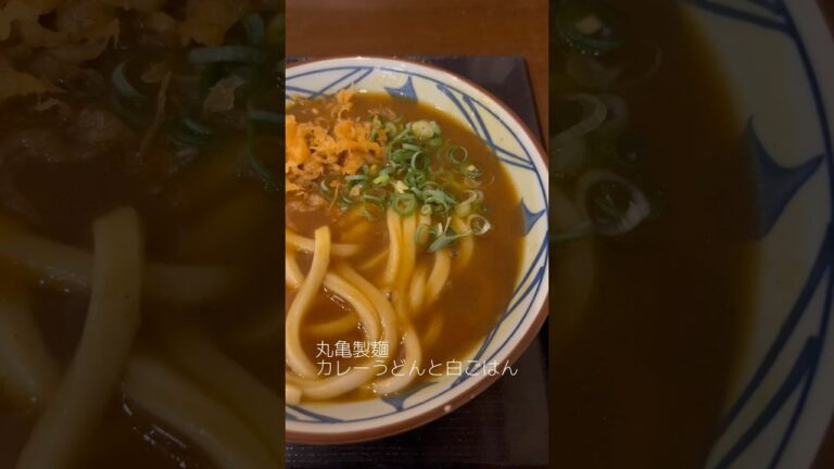 丸亀製麺　カレーうどんと白ごはん　#Shorts