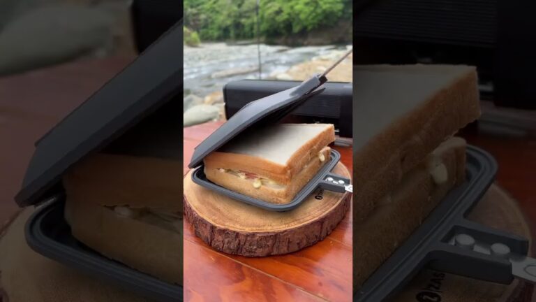 朝ごはんはこれで決まり🍞　#shorts #キャンプ #キャンプ飯 #キャンプ女子 #女子キャンパー #朝ごはん #ホットサンド #ホットサンドメーカー #ホットサンドレシピ #パン #アウトドア