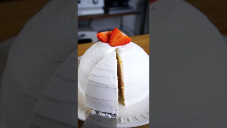 材料4つ！いちごズコットケーキ作り方！#food