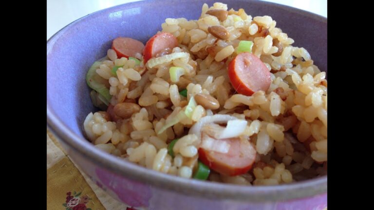 【簡単美味しい炊き込みご飯】46.オニオンドレッシングと納豆の炊き込みご飯