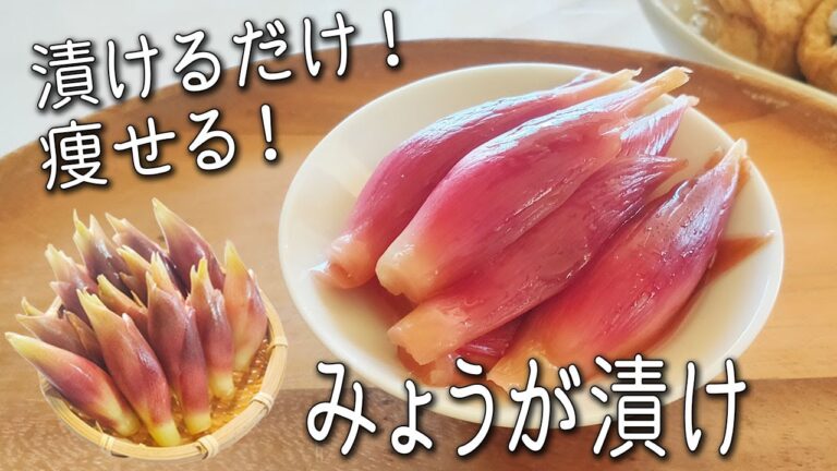 【 みょうがの甘酢漬け】簡単！ むくみスッキリ！ 絶品 みょうが 漬け レシピ 夏バテ予防に！ みょうが の 保存 方法 みょうが寿司 の 作り方