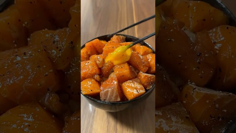 サーモンの漬け丼 #簡単レシピ #サーモン #海鮮 #海鮮丼