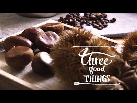 とろとろの栗のポタージュに、とっておきの隠し味。【栗、コーヒー、モッツァレラ】- Three Good Things -