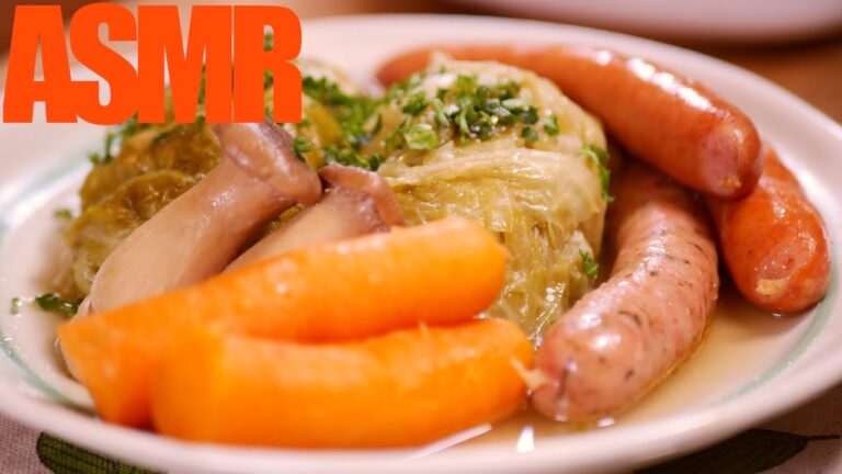 【ロールキャベツ】素材の旨味だけで作るおもてなしのロールキャベツ【料理レシピ/ロールキャベツ/cabbage rolls/作り方/家庭料理/洋食/料理音/ASMR】