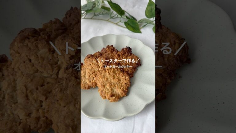 トースターで作る　オートミールクッキー