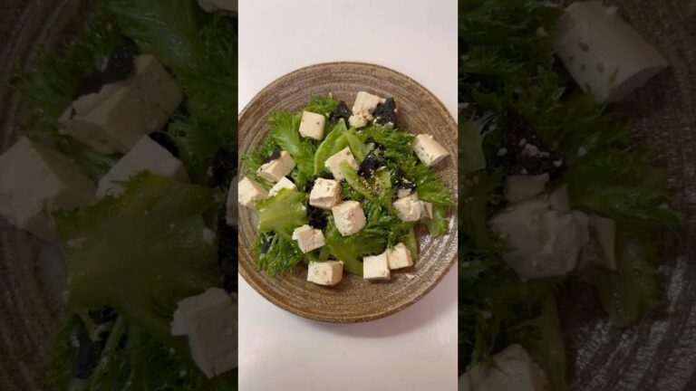 おうちごはん🍚#レタスとお豆腐のサラダ#簡単レシピ#料理動画#料理#cooking#food#レシピ