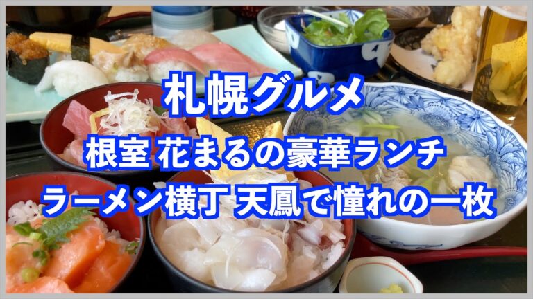 【札幌グルメ　寿司ランチ】町のすし家 四季花まる/贅沢なのに安いすすきの周辺のオススメグルメ/ラーメン横丁/B'zのPVの舞台になったラーメン天鳳 #札幌 グルメ #寿司 #北海道旅行