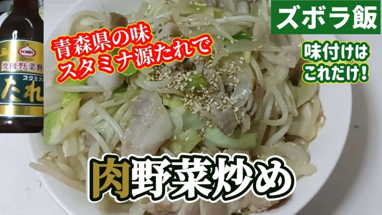 【スタミナ源たれ】肉野菜炒め