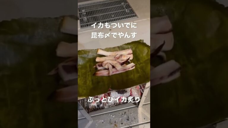 一度食ったらやめられない！ぶっとびイカ昆布締め炙りでやんす🍣