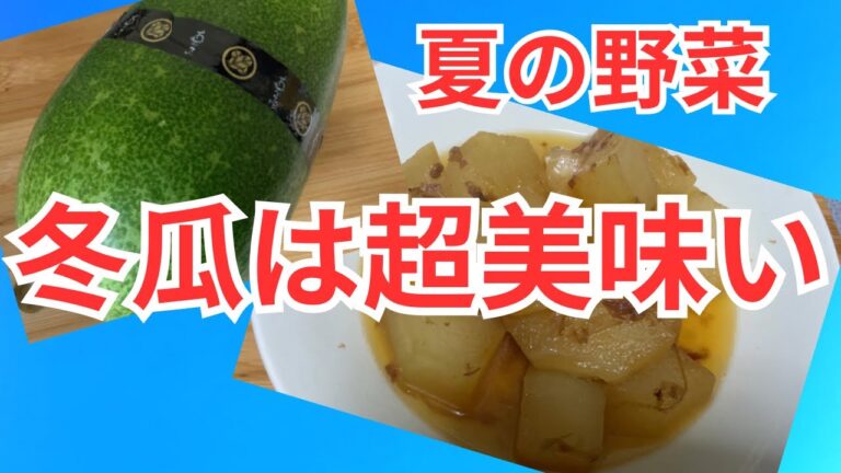 冬瓜でサッパリと簡単に調理しよう！