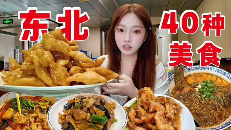 哈尔滨连吃3天，吃爆40种美食，超全东北美食攻略丨锅包肉丨铁锅炖丨鱼香肉丝丨焦烧肉条丨老式麻辣烫丨酥黄菜丨排骨包丨酸菜粉条丨扒肉丨罐儿虾丨牛肉饼丨东北烧烤丨特色快餐丨牛肉麻婆豆腐丨得莫利炖鱼丨帽子饼