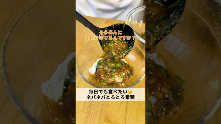 【夏の定番に☀️】毎日でも食べたいネバネバそうめん