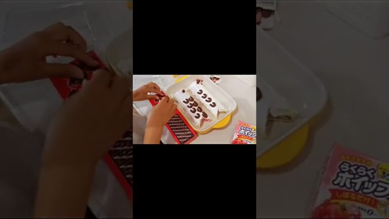市販のロールケーキで簡単鯉のぼりケーキ🎏5年生の娘ちゃんが作ってくれた♡♡