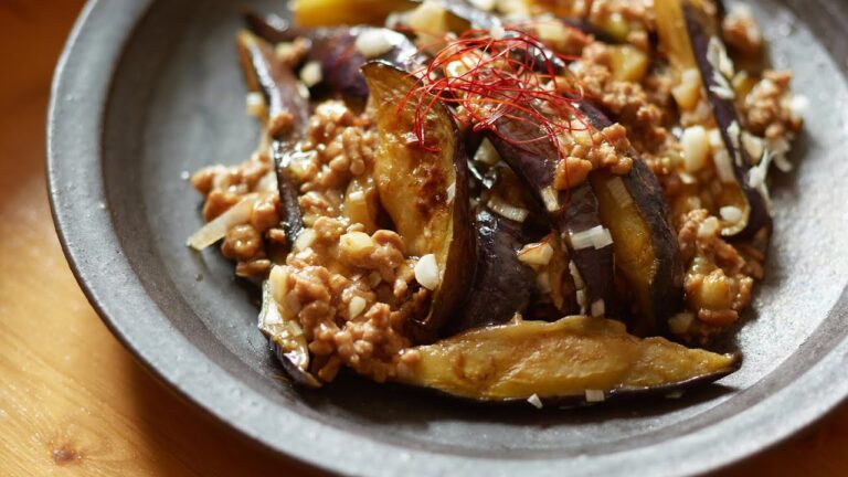 【麻婆茄子】焼き肉のタレで手軽に作れる！市販の素は必要なし♪