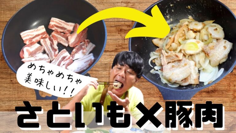 ちろちゃんのあたふたクッキング ノンストップ 笠原将弘のおかず道場 でやっていたサトイモと豚の塩炒めを作った。【本篇】