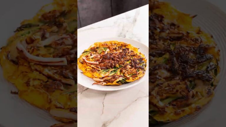 昔ながらの海鮮ネギチヂミ　#新大久保グルメ#海鮮チヂミ #韓国料理 #koreanfood