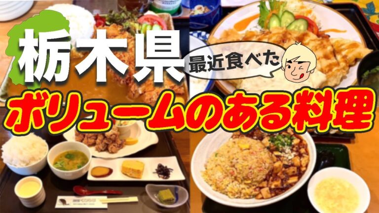 【大満足💯】最近食べたボリュームある料理まとめ【栃木グルメ】