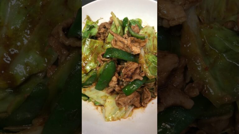 かんたんホイコーロー【簡単おつまみ】 #shorts #回鍋肉