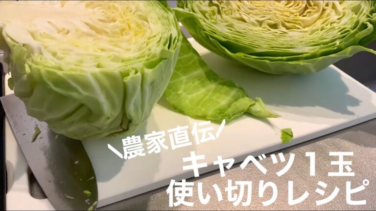 農家直伝！キャベツ１玉使っておかず６品｜ダイエットにも｜Cabbege-centric dishes.