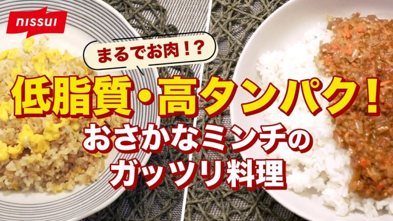 【まるでお肉！？】おさかなミンチでつくる低脂質・高タンパクなガッツリ料理 | ニッスイ公式