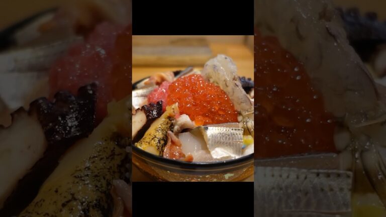 シャリが紅白2種類？高級寿司店が作るスペシャル海鮮丼#shorts #寿司 #埼玉県