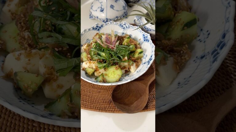 #きゅうりと長芋の梅肉おかか和え#簡単レシピ # #料理 #夏バテ予防#今日の晩ご飯