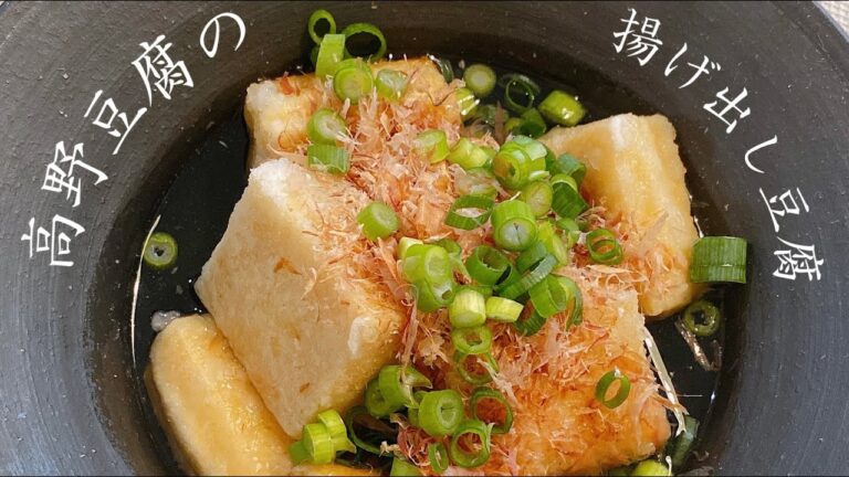 【もちもち】高野豆腐の揚げ出し豆腐