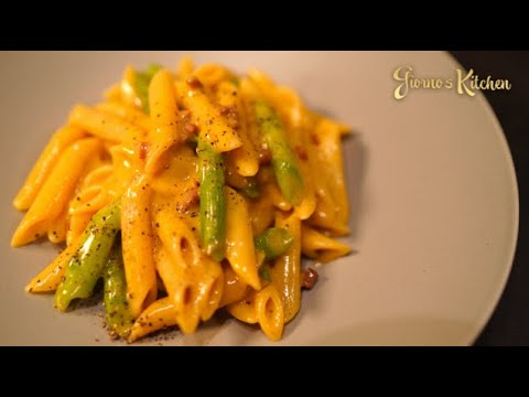 【アスパラガスのペンネ・カルボナーラ】間違いない最高の組み合わせ【濃厚】