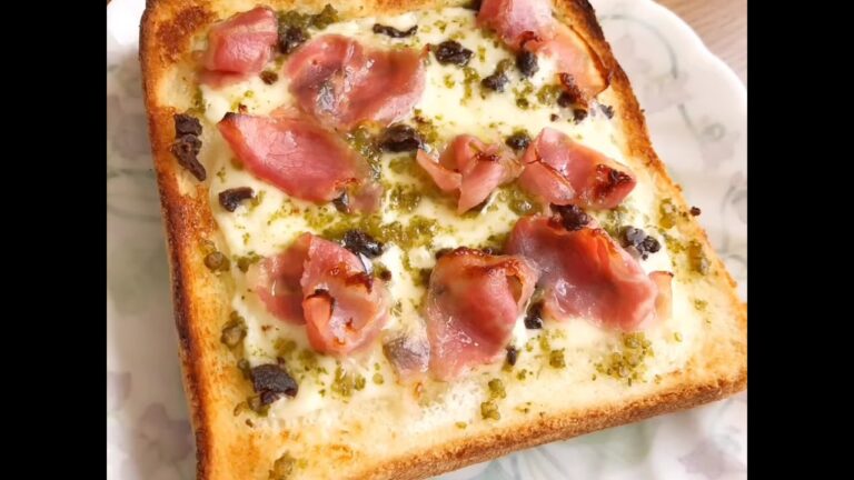 濱納豆バジルトースト